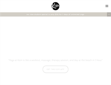 Tablet Screenshot of komhotyoga.com